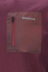 Erkek Standart Fit Bisiklet Yaka Cep Fermuarlı Mürdüm Sweatshirt - 4