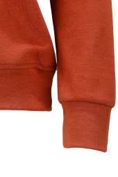 Erkek Standart Fit Bisiklet Yaka Cep Fermuarlı Kiremit Sweatshirt - 4