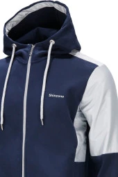 Erkek Standart Fit Fermuarlı Kapüşonlu Lacivert Sweatshirt - 2