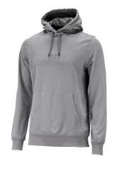 Erkek Standart Fit Kapüşonlu Baskılı Cepli Gri Sweatshirt - 1