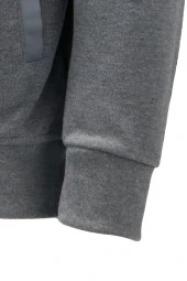 Erkek Standart Fit Kol Cepli Fermuarlı Gri Sweatshirt - 4