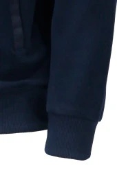 Erkek Standart Fit Kol Cepli Fermuarlı Lacivert Sweatshirt - 2