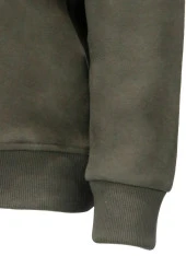 Erkek Standart Fit Yarım Fermuarlı Haki Sweatshirt - 2