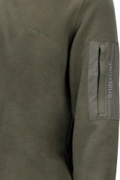 Erkek Standart Fit Yarım Fermuarlı Haki Sweatshirt - 3