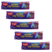 Viora Mavi Özgürlük Kokulu Mavi Çöp Torbası Poşeti / 72 x 95 Cm. - 7 Adetlik 5 Rulo - 1