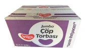 Viora Mavi Özgürlük Parfümlü Normal Mavi Çöp Torbası Poşeti / 80 x 110 Cm. - 7 Adetlik 24 Rulo /Koli - 1