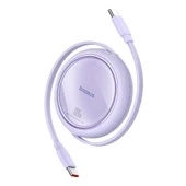 Baseus 100W Süper Hızlı 1 Metre Makaralı Uzayabilen Type C To Type C Şarj ve Data Kablosu, Geri Çekilebilen Karışmaz - 6