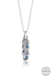 Swarovski Crystal Kadın Pure Shine Salkım Gümüş Kolye - 1
