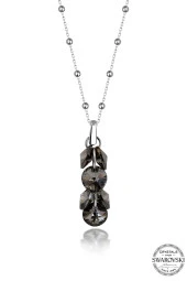 Swarovski Crystal Kadın Green Shine Salkım Gümüş Kolye - 1