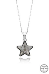 Swarovski Crystal Kadın Yıldız Gümüş Kolye - 1