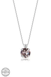Swarovski Crystal Kadın SS Gümüş Kolye - 1
