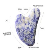 Güzellik Doğal taş Sodalit Yüz Masaj Çakra Cilt Bakım Reiki Kadın - 2