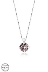Swarovski Crystal Kadın Büyük SS Gümüş Kolye - 2