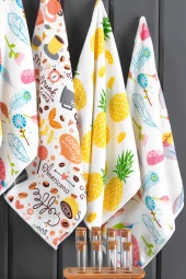 Baskılı Mikrofiber Temizlik Bezi 6'lı Eco Set - 3