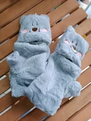 Peluş Tüylü Yetişkin Çocuk Uyumlu Eldiven - 5