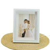 T.Concept Led Işıklı Fotoğraf Çerçevesi Beyaz 18*23 thumbnail 1