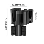 Oto Araç İçi Bardak Tutucu Telefon Tutucu Araba Bardaklık Ayarlanabilir Siyah fr337 - 2