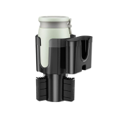 Oto Araç İçi Bardak Tutucu Telefon Tutucu Araba Bardaklık Ayarlanabilir Siyah fr337 - 3