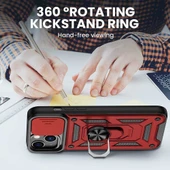 Apple iPhone 13 Uyumlu Kızaklı Kamera Korumalı Tank Kılıf thumbnail 8