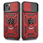 Apple iPhone 13 Uyumlu Kızaklı Kamera Korumalı Tank Kılıf thumbnail 6