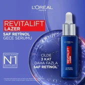 Loreal Paris Revitalift Lazer Saf Retinol Gece Serumu 30 ml - 3