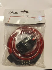 Bisiklet Kilidi 12x100 4 Şifreli Kırmızı 10678 - 2