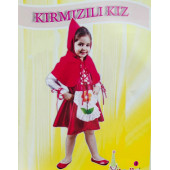 KIRMIZI BAŞLIKLI KIZ ÇOCUK KOSTÜMÜ - 1