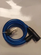 Bisiklet Kilidi 12x80 Anahtarlı Mavi ZL 84101-2101 - 1