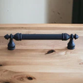 Şah Kulp Mobilya Mutfak Dolabı Çekmece Dolap Kulpları Kapak Kulpu Kulbu Siyah (96 MM-9.6 CM) Metal - 4
