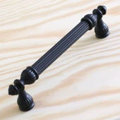 Şah Kulp Mobilya Mutfak Dolabı Çekmece Dolap Kulpları Kapak Kulpu Kulbu Siyah (96 MM-9.6 CM) Metal - 7