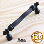 Şah Kulp Mobilya Mutfak Dolabı Çekmece Dolap Kulpları Kapak Kulpu Kulbu Siyah (128 MM-12.8 CM) Metal - 1