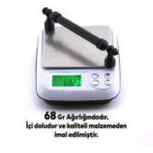 Şah Kulp Mobilya Mutfak Dolabı Çekmece Dolap Kulpları Kapak Kulpu Kulbu Siyah (128 MM-12.8 CM) Metal - 4