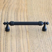 Şah Kulp Mobilya Mutfak Dolabı Çekmece Dolap Kulpları Kapak Kulpu Kulbu Siyah (128 MM-12.8 CM) Metal - 2