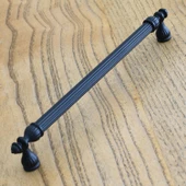 Şah Kulp Mobilya Mutfak Dolabı Çekmece Dolap Kulpları Kapak Kulpu Kulbu Siyah (224 MM-22.4 CM) Metal - 3