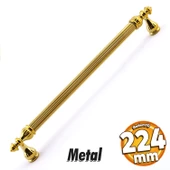 Şah Kulp Mobilya Mutfak Dolabı Çekmece Dolap Kulpları Kapak Kulpu Kulbu Gold Altın 224 mm Metal - 1