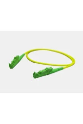 Fiber Optik Patch Kablo E2000APC/E2000APC Dubleks Single Mode 3mt Patch Cord Sarı - 1