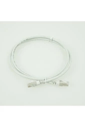 Bakır Patch Kablo Cat6a U/ftp 1mt Lszh Gri Patch Cord Folyo Korumalı 2 Yıl Garantili 5 Adet - 1