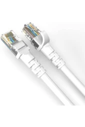 Bakır Patch Kablo Cat6a Utp 3mt Lszh White Patch Cord Korumasız 2 Yıl Garantili 2 Adet - 2