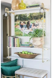 Dekoratif Duvara Borudan Raf Ve Aydınlatma Lambader thumbnail 2