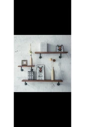 Dekoratif Borudan Raf 3'lu Set thumbnail 1