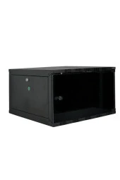 9U 545x400 mm Eko Serisi Yan Panelli Tek Gövdeli Duvar Tipi Kabinet Siyah 2 Yıl Üretici Garantili - 1