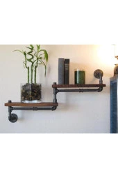 Dekoratif Duvara Borudan Raf - 1