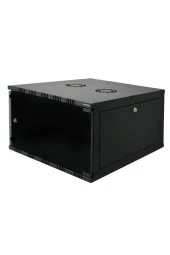 6U 540x550 mm Eko Serisi Yan Panelli Tek Gövdeli Duvar Tipi Kabinet Siyah 2 Yıl Üretici Garantili thumbnail 2