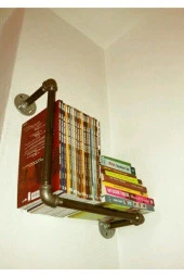 Dekoratif Duvara Borudan Raf - 1