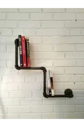 Dekoratif Duvara Borudan Raf - 1