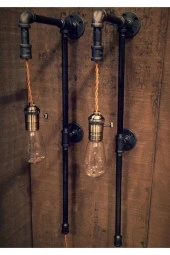 Dekoratif Duvara Aydınlatma Lambader 2 Adet - 1