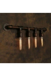 Dekoratif Duvara Borudan Aydınlatma Lambader - 1