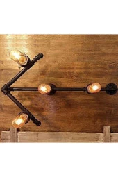 Dekoratif Duvara Boru Aydınlatma Lambader - 1