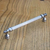 Şah Kulp Mobilya Mutfak Dolabı Çekmece Dolap Kulpları Kapak Kulpu Kulbu Krom Renk 192 mm Metal thumbnail 7