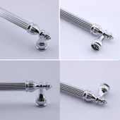 Şah Kulp Mobilya Mutfak Dolabı Çekmece Dolap Kulpları Kapak Kulpu Kulbu Krom Renk 192 mm Metal thumbnail 2